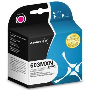 Zamiennik Epson 603XL C13T03A34010 tusz magenta marki Asarto