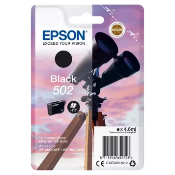 Epson 502 C13T02V14010 tusz czarny oryginalny
