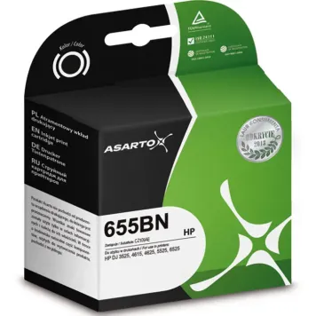 Asarto zamiennik HP 655 CZ109AE tusz czarny