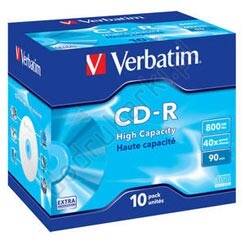 Verbatim CD-R High Capacity 40x 800MB 10 szt. Jewel Case