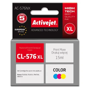 Zamiennik Canon CL-576 XL tusz 3-kolorowy marki ActiveJet
