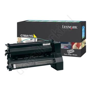 Lexmark C780A1YG toner żółty oryginalny