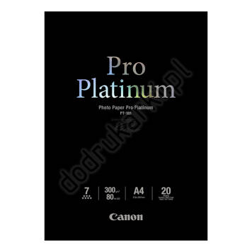 Canon PT-101 Pro Platinum Papier Foto A4 20 ark