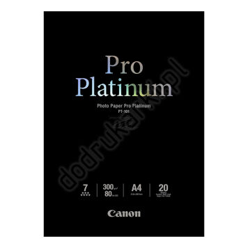 Canon PT-101 Pro Platinum Papier Foto A4 20 ark