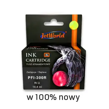 Zamiennik Canon PFI-300R 4199C001 tusz czerwony marki JetWorld