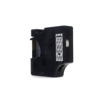 Zamiennik taśmy Dymo D1 43610 S0720770 nadruk czarny na przezroczystym tle 6mm x 7m