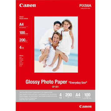GP-501 Canon Glossy Photo Paper Everyday Use A4 100 ark