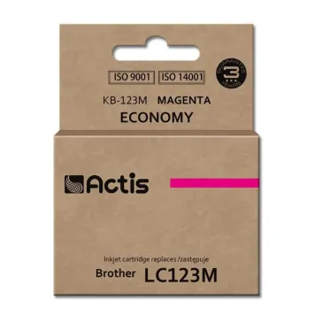 Zamiennik Brother LC123M tusz magenta marki Actis