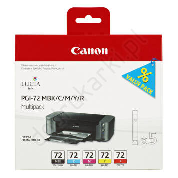Canon PGI-72CMYKR Multipack 6402B009 PGI-72 MBK/C/M/Y/R