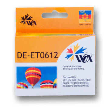 Zamiennik Epson T0612 tusz cyan marki Wox