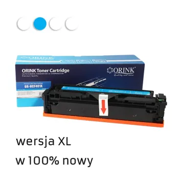 Zamiennik HP 201X CF401X toner cyan XL marki Orink