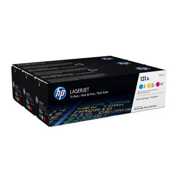 HP 131A U0SL1AM 3 tonery CMY oryginalne