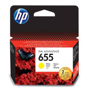 HP 655 CZ112AE tusz żółty oryginalny