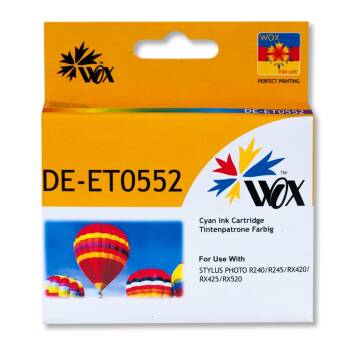 Zamiennik Epson T0552 tusz cyan marki Wox