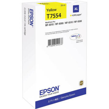 Epson T7554 C13T755440 tusz żółty XL oryginalny
