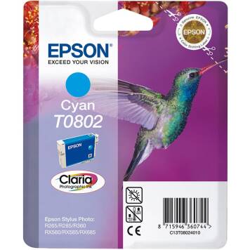 Epson T0802 C13T080240 tusz cyan oryginalny