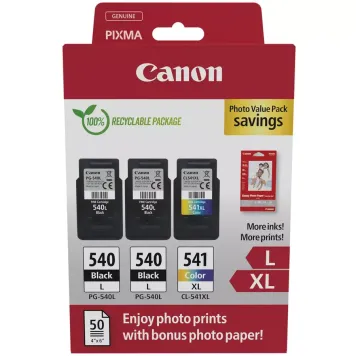 Canon Photo Value Pack 5224B015 tusz PG-540L x2 + CL-541XL + papier foto