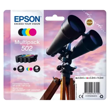 Epson 502 C13T02V64010 multipack 4 tusze CMYK oryginalne
