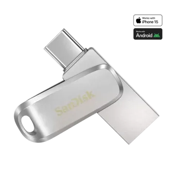 SanDisk USB flash drive Ultra Dual Drive Luxe 256GB SDDDC4-256G-G46 USB-C - USB-A