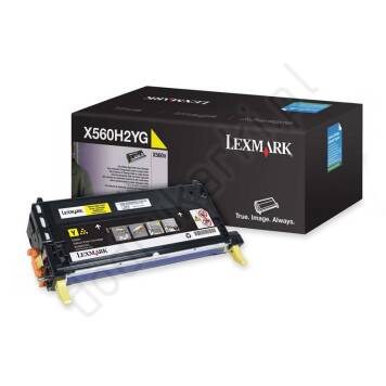 Lexmark X560H2YG toner żółty oryginalny