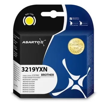 Zamiennik Brother LC3219XLY tusz żółty marki Asarto