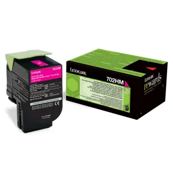 Lexmark 702HM 70C2HM0 toner magenta oryginalny