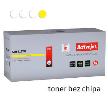 Zamiennik HP 216A W2412A toner żółty marki ActiveJet + chip