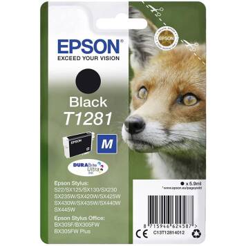 Epson T1281 C13T128140 tusz czarny oryginalny