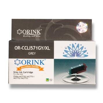 Zamiennik Canon CLI-571GY XL tusz szary marki Orink