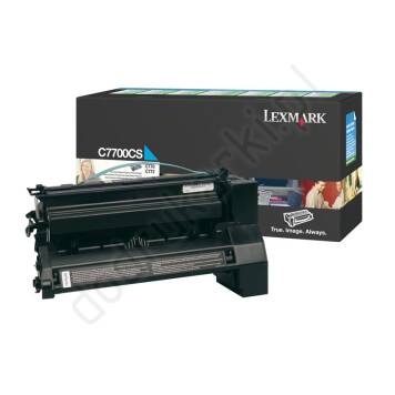 Lexmark C7700CS toner cyan oryginalny