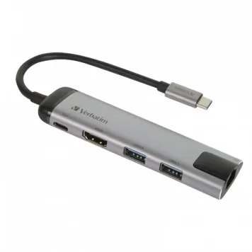 Koncentrator wieloportowy Verbatim USB-C 3.0 5-Port Multiport Hub 49141