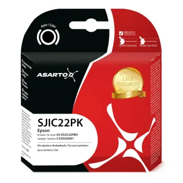 Zamiennik Epson SJIC22PK C33S020601 tusz czarny marki Asarto
