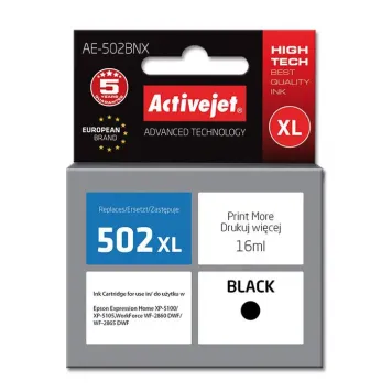 Zamiennik Epson 502XL C13T02W14010 tusz czarny marki ActiveJet