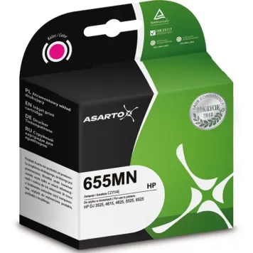 Asarto zamiennik HP 655 CZ111AE tusz magenta