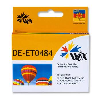 Zamiennik Epson T0484 tusz żółty marki Wox