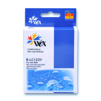 Zamiennik Brother LC123Y tusz żółty marki Wox