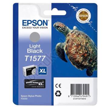 Epson T1577 C13T15774010 tusz light black oryginalny