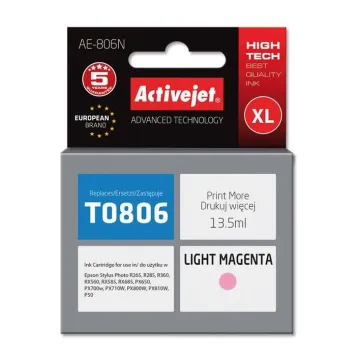 Zamiennik Epson T0806 tusz light magenta marki ActiveJet