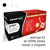 Zamiennik HP 207X W2210X toner czarny marki Asarto + chip