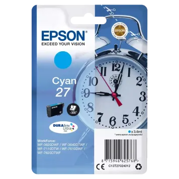 Epson 27 T2702 tusz cyan oryginalny