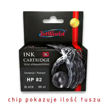 Zamiennik HP 82 CH565A tusz czarny marki JetWorld