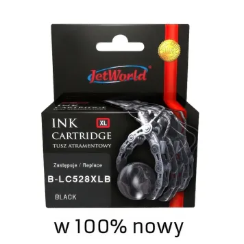 Zamiennik Brother LC528XLBK tusz czarny marki JetWorld