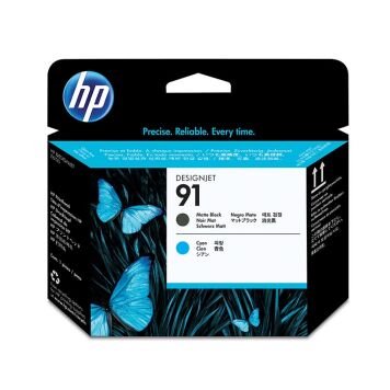 HP 91 C9460A głowica czarna matowa i błękitna