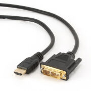 Kabel do monitora DVI-D [18+1] - HDMI [19PIN] M/M 1.8m