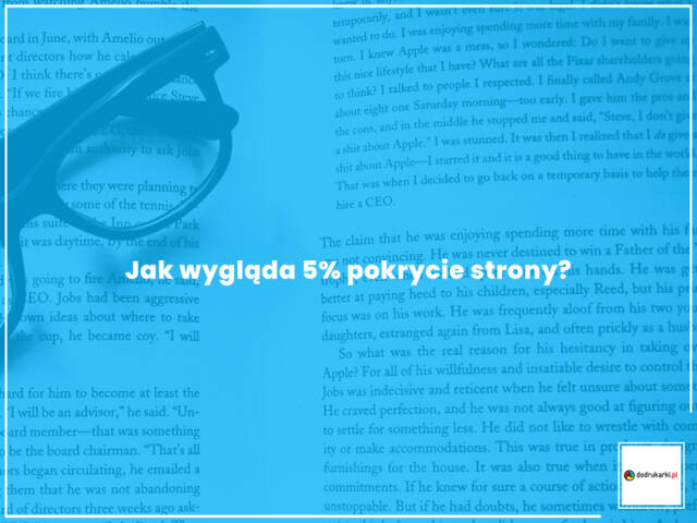 Jak wygląda 5% pokrycie strony?
